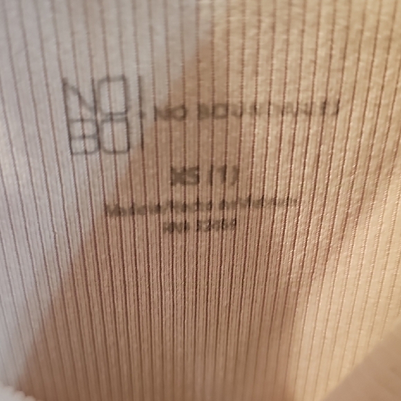 Np Boundaries Girls Cream Ribbed Tank Top Size XSmall - Picture 3 of 7